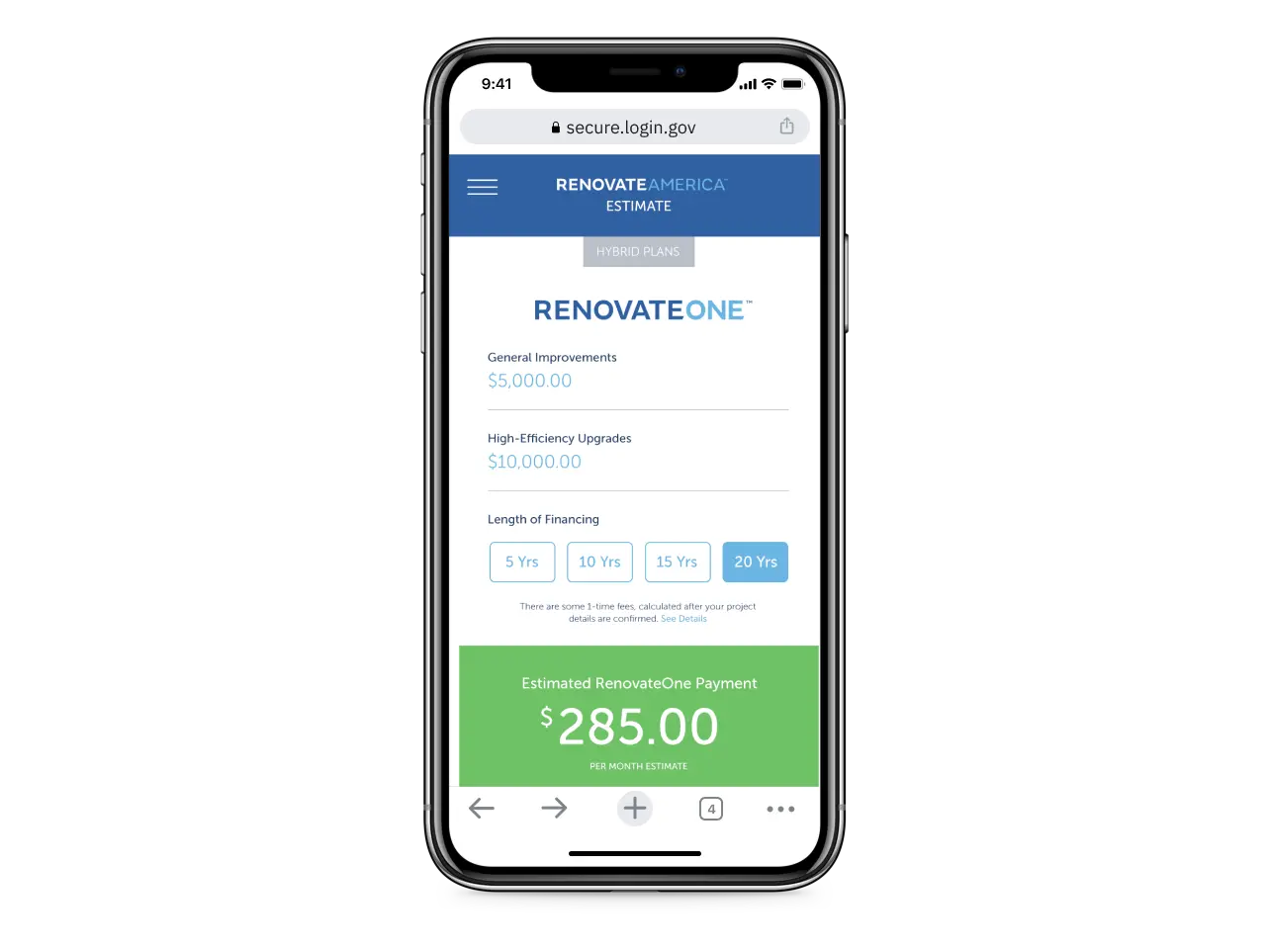 Received immediate financing determination